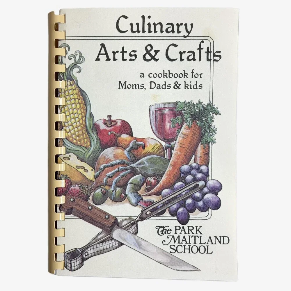 Vintage 1984 Culinary Arts & Crafts Cookbook Park Maitland School 1st Ed Florida